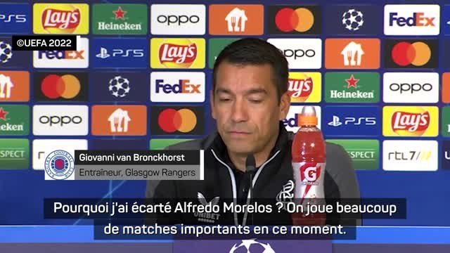 Barrages - Giovanni van Bronckhorst : Alfredo Morelos doit me montrer qu'il veut jouer aux Rangers