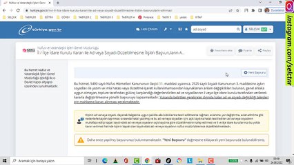 E DEVLET ÜZERİNDEN İSİM SOYİSİM DEĞİŞİKLİĞİ NASIL YAPILIR