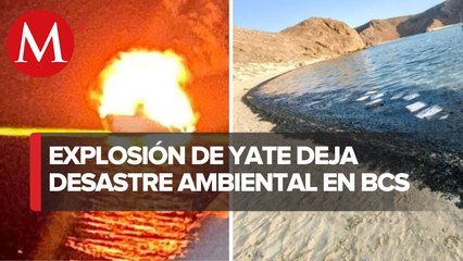 Tras incendio de yate, playa Balandra quedará lista en unos días: Gobernador de BCS