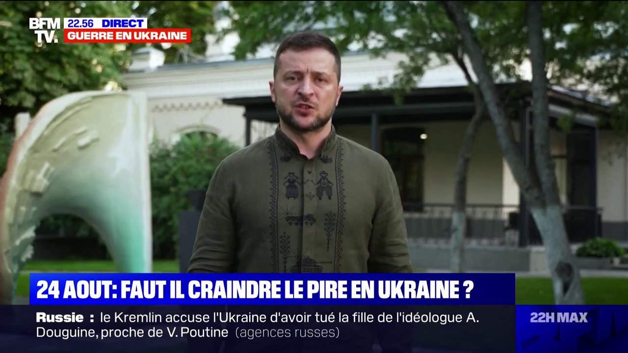 Fête de l'indépendance de l'Ukraine: "Des provocations russes répugnantes sont possibles", annonce Volodymyr Zelensky