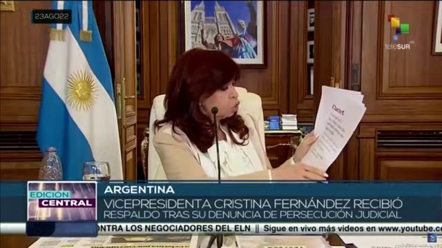 El pueblo argentino se manifiesta en apoyo a la vicepresidenta Cristina Fernández