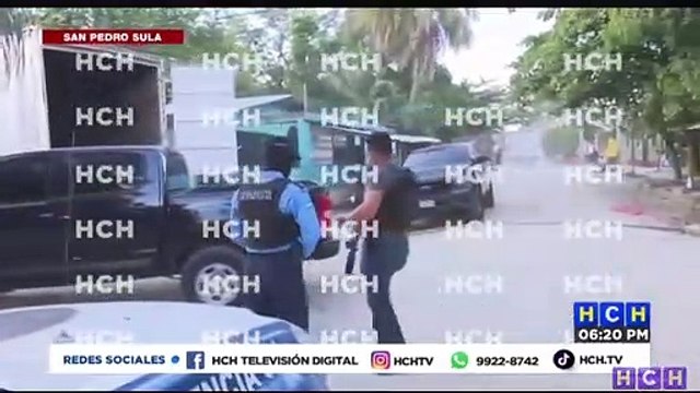 Policía decomisa paquetes de supuesta droga en un camión de la colonia Calpules en SPS