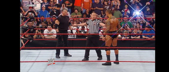 Triple H and Shane try convince Mr Mcmahon not to compete, Batista returns