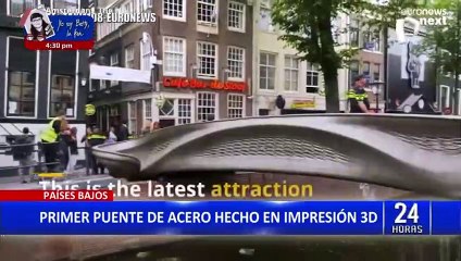 Países Bajos: Presentan primer puente de acero hecho en impresión 3D
