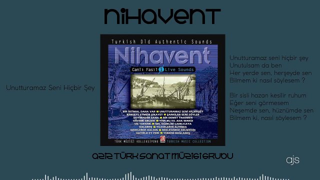 Canlı Fasıl Nihavent - Unutturamaz Seni Hiçbir Şey (Official Audio)