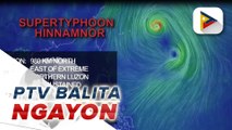 Super Typhoon Hinnamnor, posibleng pumasok sa PAR mamayang gabi o bukas ng umaga