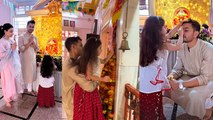 Ganesh Chaturthi पर Soha Kunal की Daughter Inaaya के साथ Ganpati Darshan Video Viral। *Entertainment