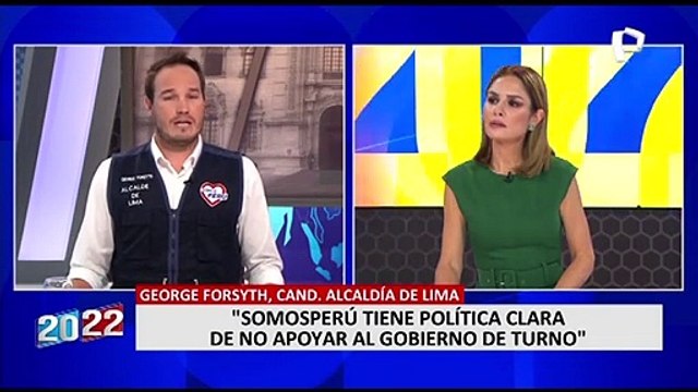 Forsyth: No me interesa si estamos lejos en las encuestas, me interesa estar cerca de la población