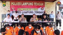 Polres Lampung Tengah Ungkap Kasus (C3) Curas, Curat, Curanmor dan Kasus Perjudian