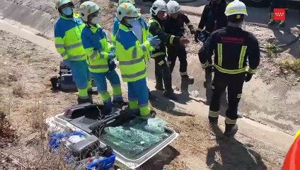 Accidente con un camión de gran tonelaje