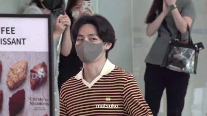 BTS V Airport Departure To New York! [8-24-22]