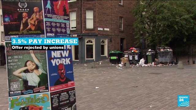 Waste collectors strike hits Edinburgh during renowed arts festival