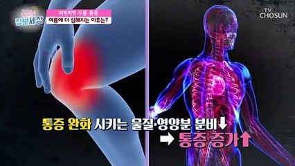 떨어지는 삶의 질↓ 여름철에 무릎 통증이 더욱 심해지는 이유　TV CHOSUN 220824 방송