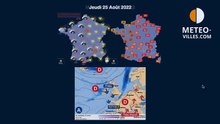 prévisions météo du mercredi 24 août 2022