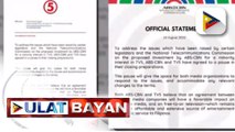 ABS-CBN at TV5, ipinagpaliban muna ang kanilang investment deal; NTC, nanindigang kailangan munang dumaan sa kanila bago maisagawa ang kasunduan ng dalawang network