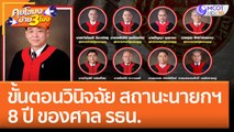 ขั้นตอนวินิจฉัย 'สถานะนายกฯ 8 ปี' ของศาล รธน. (24 ส.ค. 65) คุยโขมงบ่าย 3 โมง