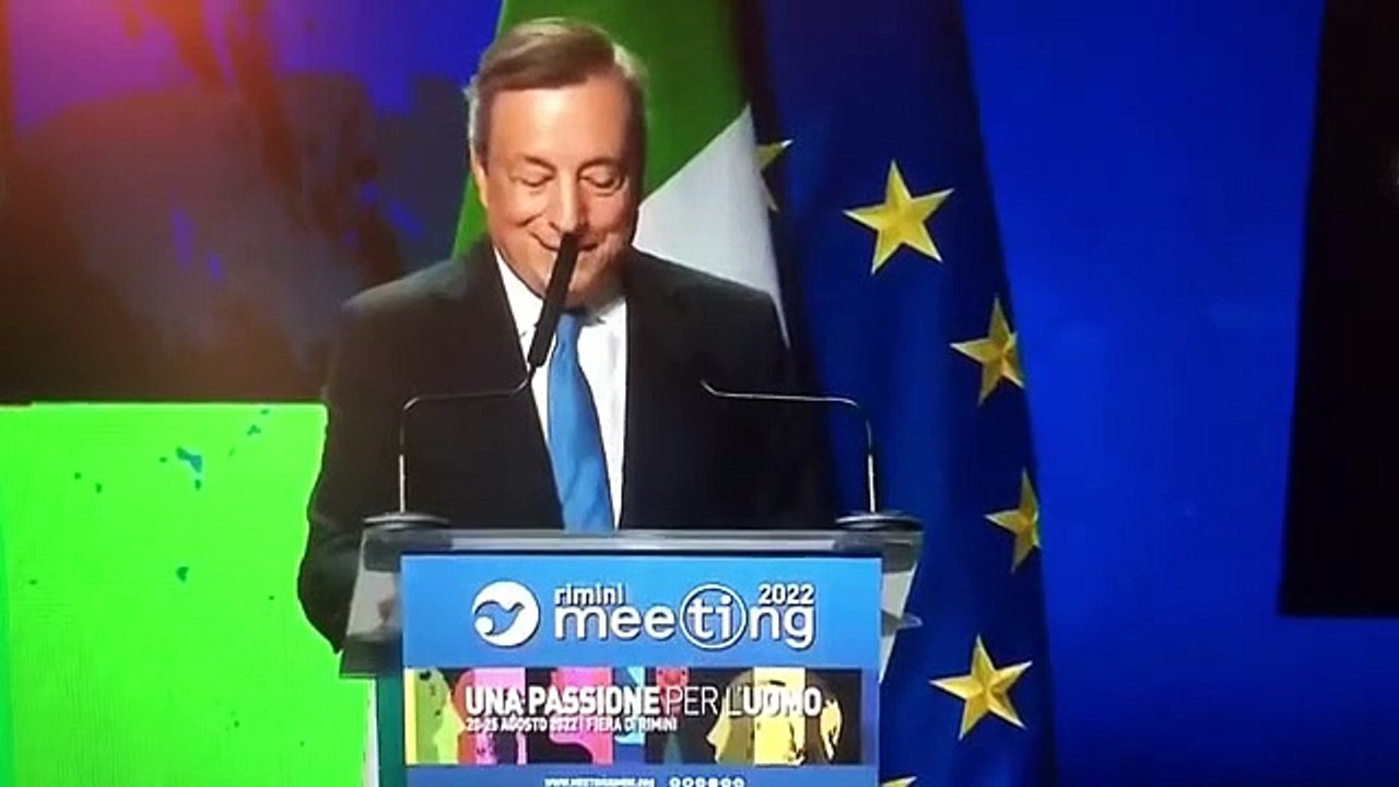 Meeting Rimini 2022, Draghi: "Con prossimo governo Italia ce la farà" - Video