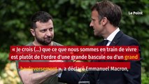 « Nous vivons la fin de l’insouciance », déclare Emmanuel Macron