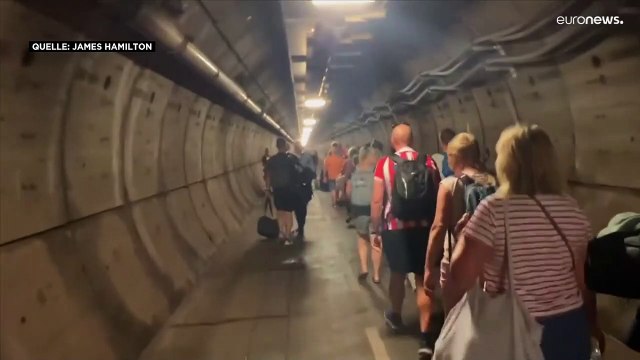 Panne im Eurotunnel, Hunderte Zugreisende müssen laufen: Wie im Katastrophenfilm