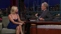 Kaley Cuoco on Letterman