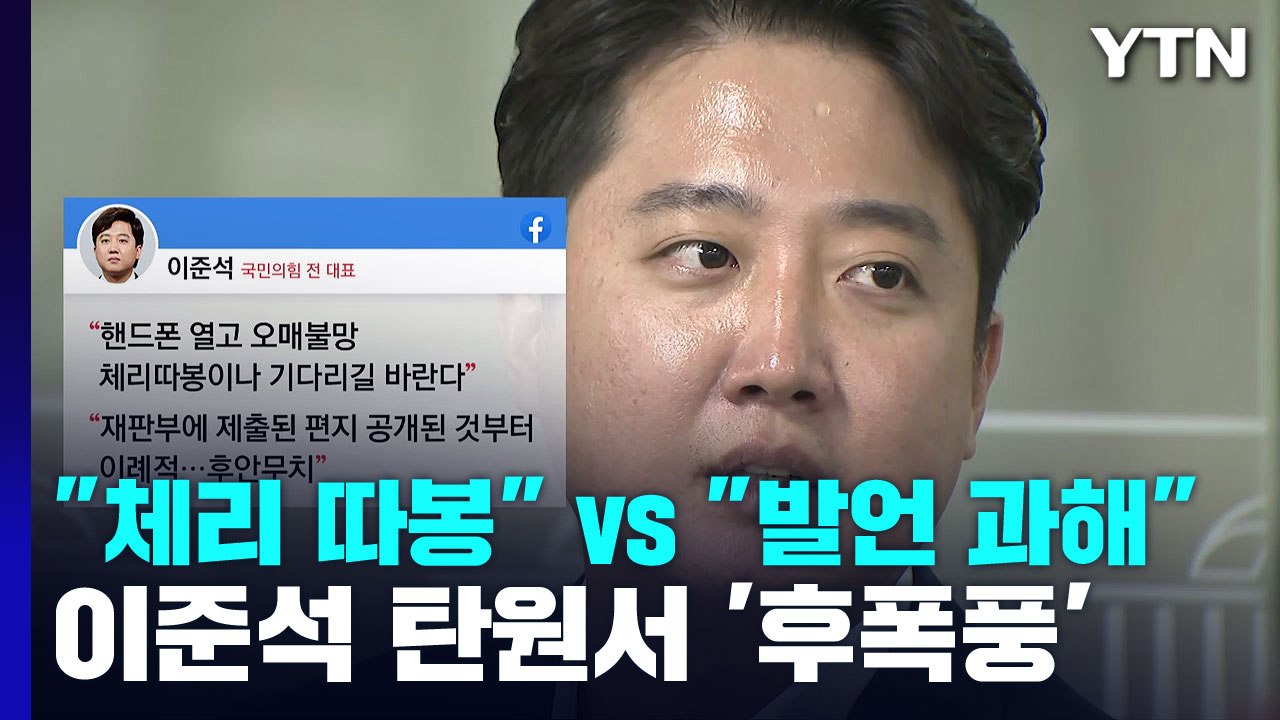 "체리 따봉이나" vs "발언 과해"...이준석 탄원서 후폭풍 / YTN