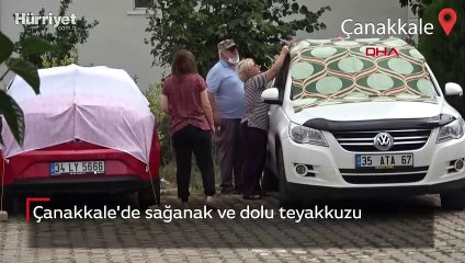 Çanakkale'de sağanak ve dolu teyakkuzu