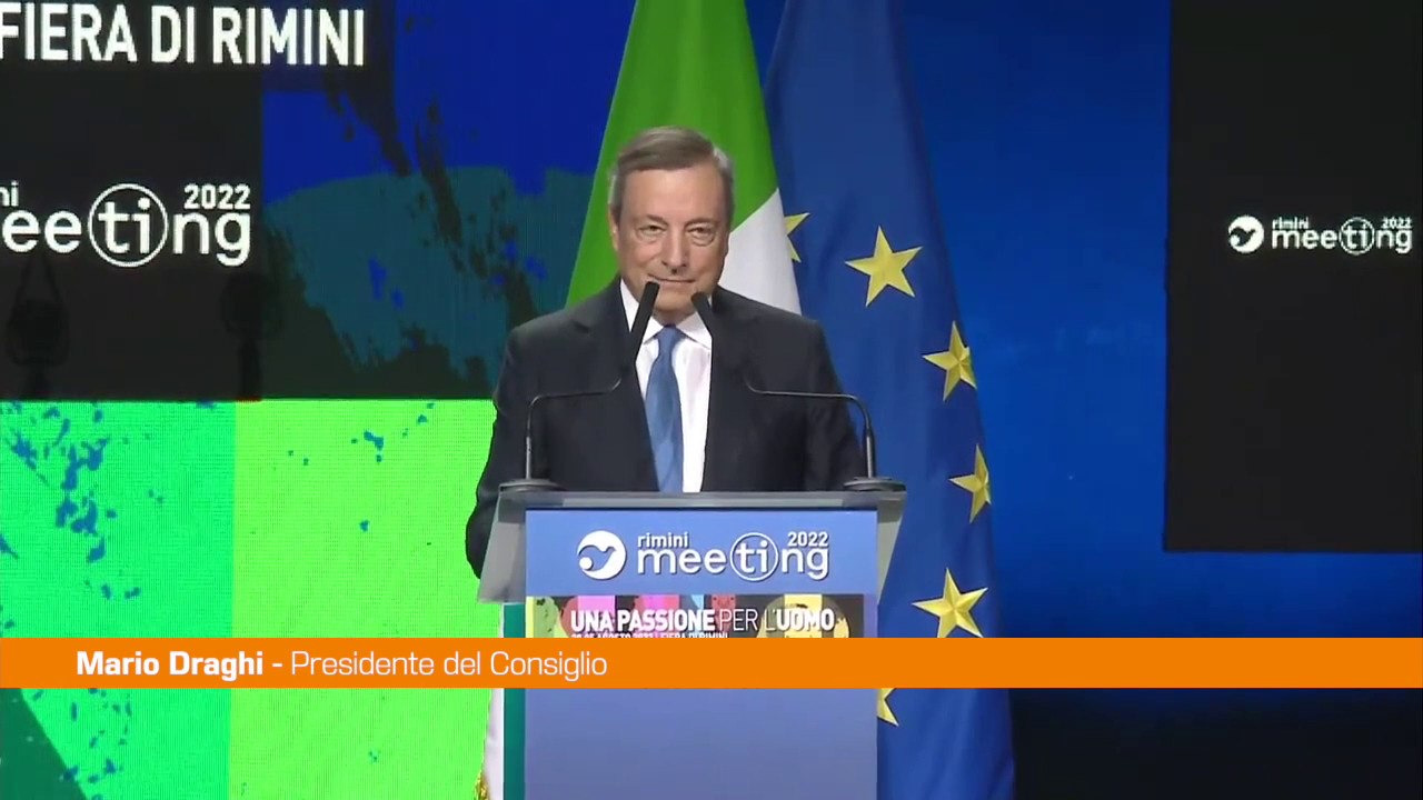 Draghi ai Giovani "Siete la speranza della politica"