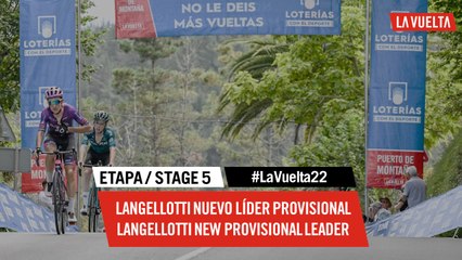 Langellotti Nuevo Líder Provisional / Langellotti New Provisional Leader - Étape 5 / Stage 5 | #LaVuelta22