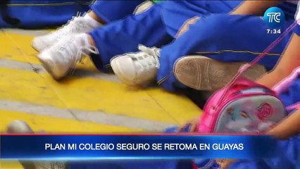 Plan Mi Colegio Seguro se retoma en Guayas para proteger a los menores de edad