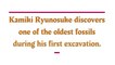 Kamiki Ryunosuke discovered one of the oldest fossils on first excavation