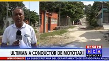 Sicarios asesinan a chófer de mototaxi en Choloma, Cortés