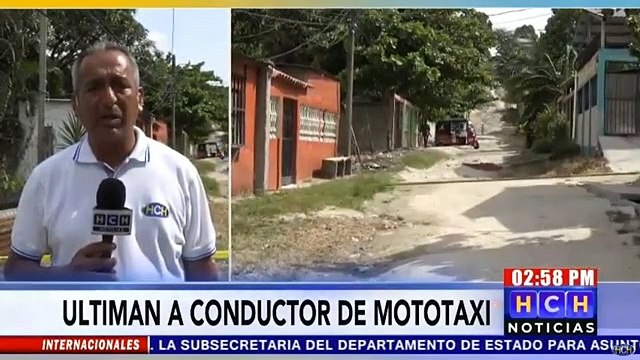 Sicarios asesinan a chófer de mototaxi en Choloma, Cortés