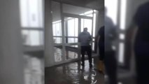 Son dakika haberi: İzmir'de Sağanak Yağış. Ege Üniversitesi Hastanesi'ni Su Bastı