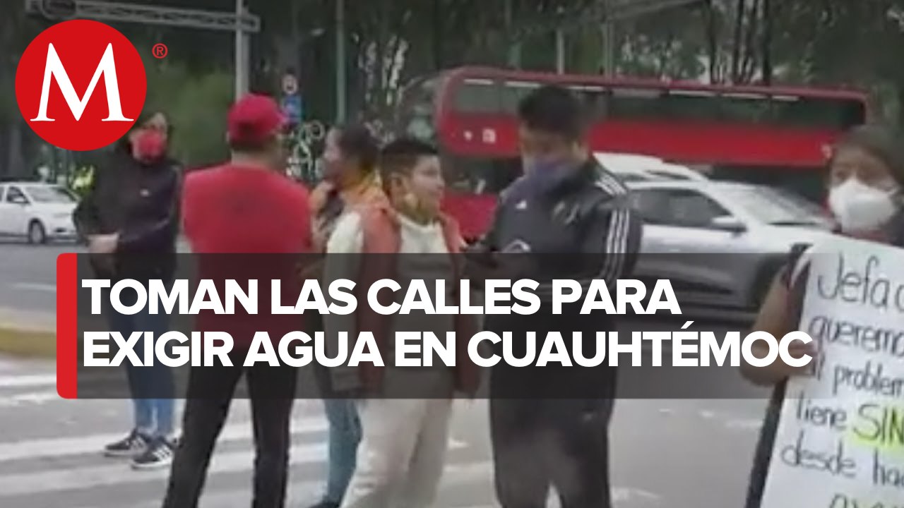 En CdMx, protestan vecinos por falta de agua
