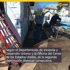 La venta de casas nuevas a la baja