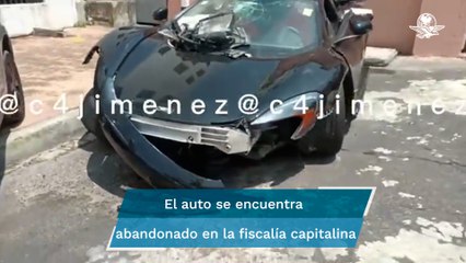 McLaren que fue chocado en Polanco, sigue sin ser reclamado por su dueño