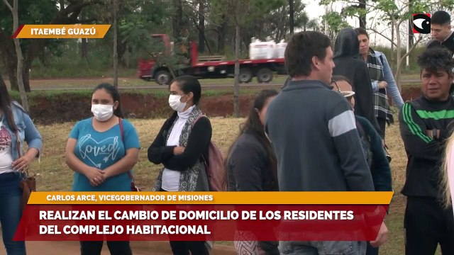 Realizan el cambio de domicilio de los residentes del complejo habitacional