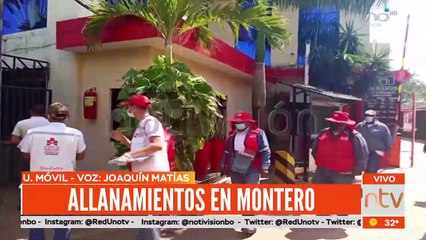 Realizan allanamientos en Montero