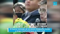 El fuerte mensaje de un joven chaqueño frente a Jorge Capitanich que se hizo viral
