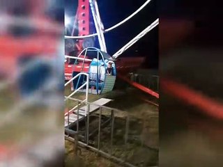 Cachorro caramelo é flagrado se divertindo em roda gigante de Cruzeiro do Oeste