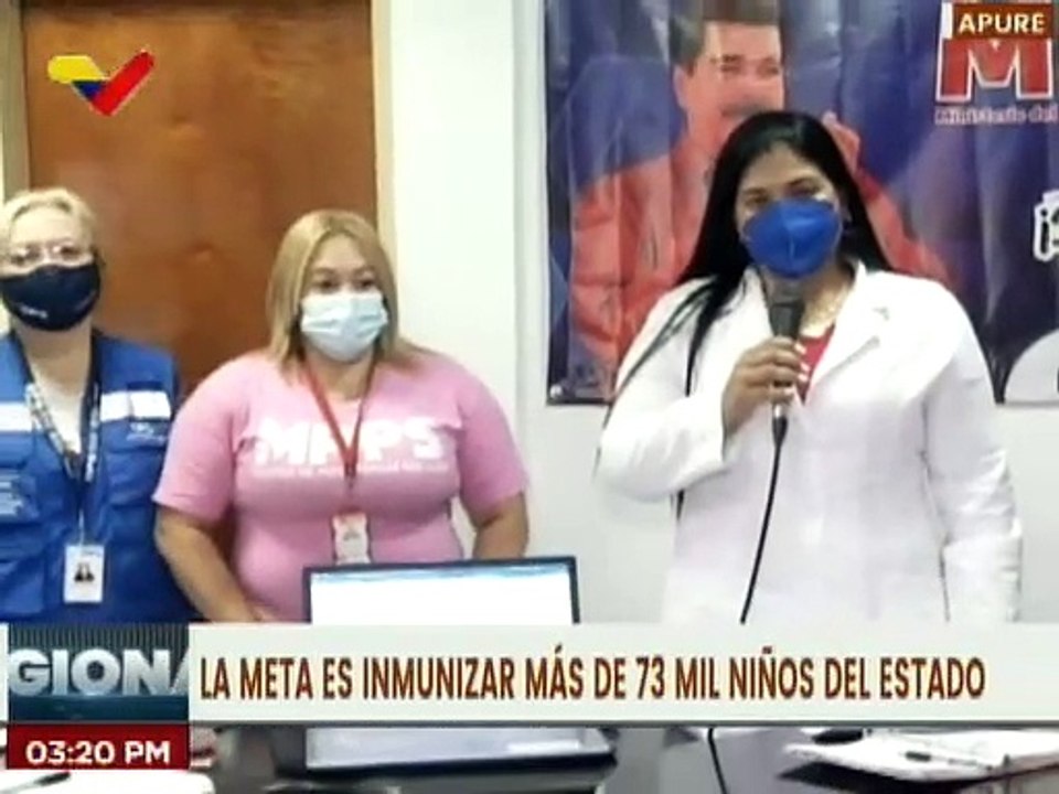 Equipo de salud del estado Apure se desplegará casa a casa para inmunizar a niños menores de 6 años