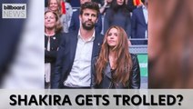 Gerard Piqué's New Girlfriend Gets Caught Dancing to Shakira's Hit Song 'Te Felicito' | Billboard News