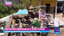 Llega la ayuda para los damnificados por inundaciones en Sonora