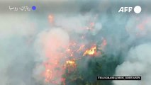 فرق الإطفاء الروسية تكافح حرائق الغابات في غرب البلاد