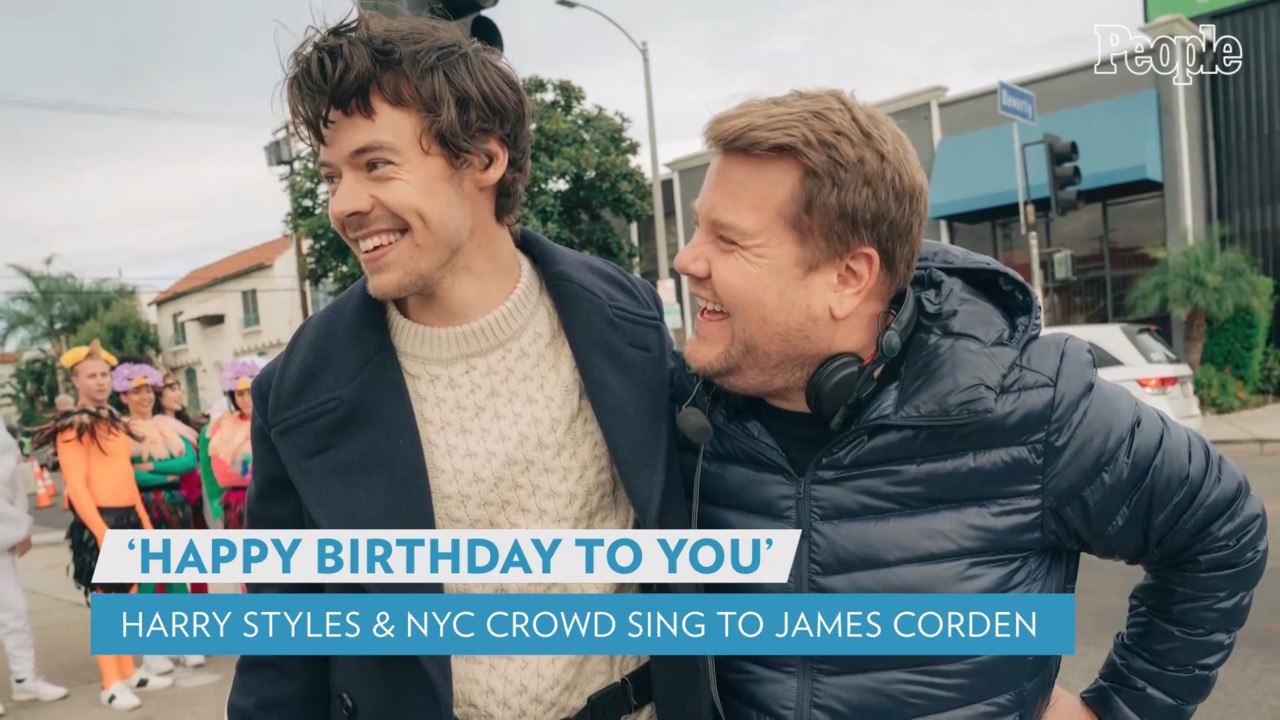 Harry Styles Leads Madison Square Garden in 'Happy Birthday' Singalong to James Corden — Watch