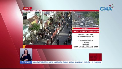 Traffic situation update sa Commonwealth Avenue ngayong umaga | UB