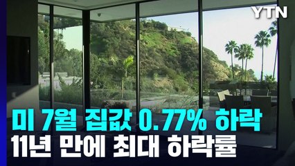 미국 집값 지난달에 하락세로 반전...하락률 11년 만에 가장 커 / YTN