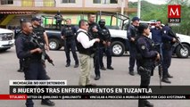 En Michoacán, enfrentamiento armado deja ocho muertos