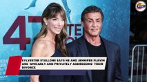 Sylvester Stallone says he and Jennifer Flavin are 'amicably and privately addressing' their divorce