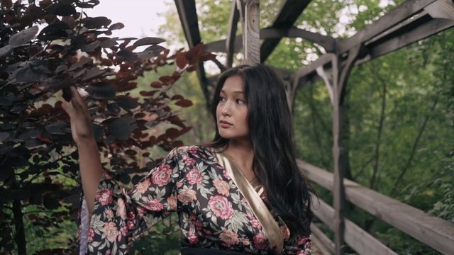 Royalty Free Film | Beautiful Girl Japanese Free Stock Video | Girl in Nature Free HD Stock Clips